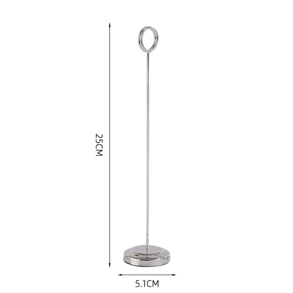 5 metallbordnummerfästen, positionskortfästen, bordnummerfäste, krombordnummerkortfäste