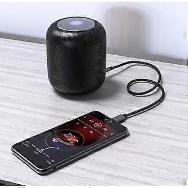 Audiokabel - sort ledning, sort etui