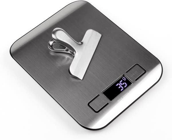 8 pakker chip clips, 3-tommer brede rustfrit stål heavy-duty fødevare B