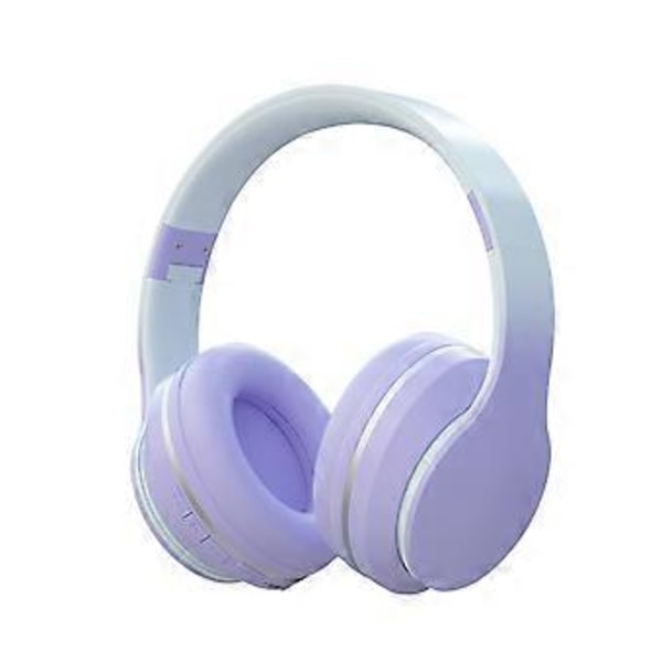 Bluetooth-kuuloketarjoukset - Asennettava kokoontaitettava langaton Bluetooth-kuuloke metallisirulla Bluetooth FM liitettävä kortti (violetti)