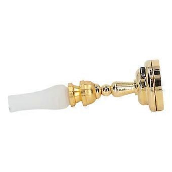 Dukkehustablelampe 1:12 Metall LED Realistisk Mini Retro Matt Skjerm Bordlampe til Dekorasjon( )