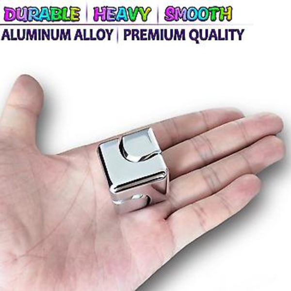Fidget Cube Spinner Leksak Bordleksaker Ångest Stressavlastning Snurrande Toppar Mini Gyro Leksaker För Barn Vuxna Presenter (Silver)