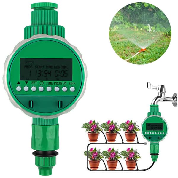 Automatisk vanningstimer vanningstimer timer LCD-skjerm tidsbesparende