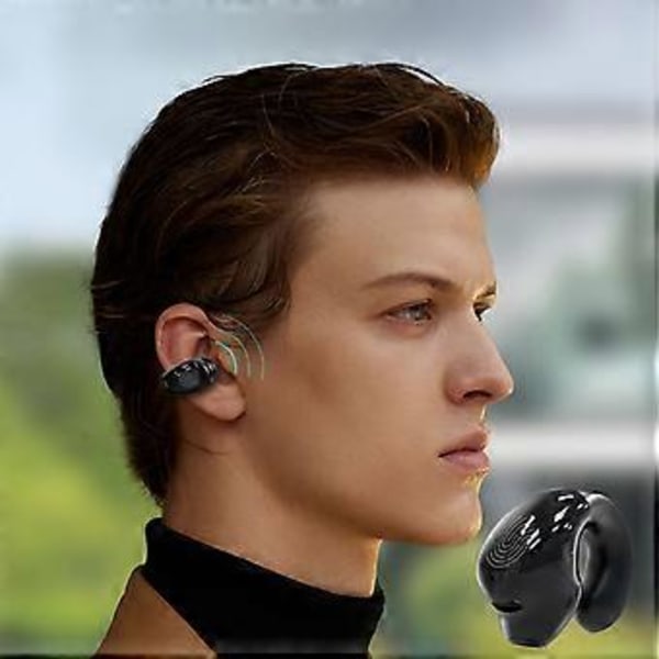 Nordic New 5:e Generationen Full Sound Trådlösa Bluetooth Hörlurar 5.3mini Clip On Sport Hörlurar, Långdistanshörlurar