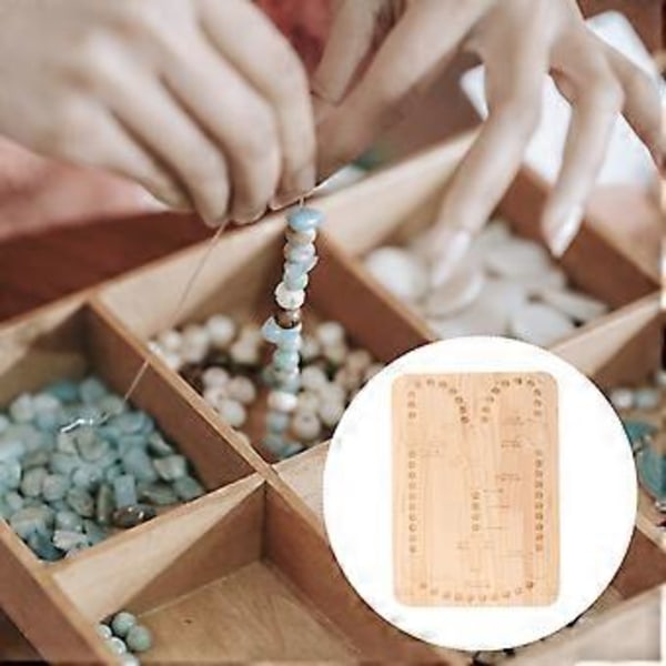 Pärlbräda Pärlbräda För Smycken DIY Trä Pärlbräda För Smyckestillverkning