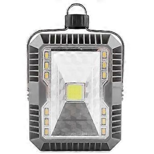 Ladattava ulkokäyttöön tarkoitettu COB LED aurinkovalo USB-latauksella, retkeilylamppu hätätilanteisiin ja vaelluksille