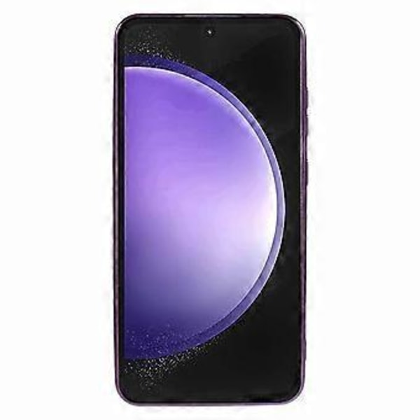 Glitter Gradient Deksel med Elektropletterte Kanter TPU Telefondeksel til Samsung Galaxy S23 FE (Mørk Lilla)