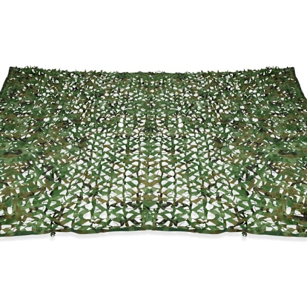 Rektangulær skygge sejl camouflage skygge design 3x5 M grøn ternet