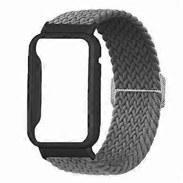 Typ J För Xiaomi Smart Band 8 Pro Klockarmband Flätad Nylonrem med Klockfodral (Stil J)
