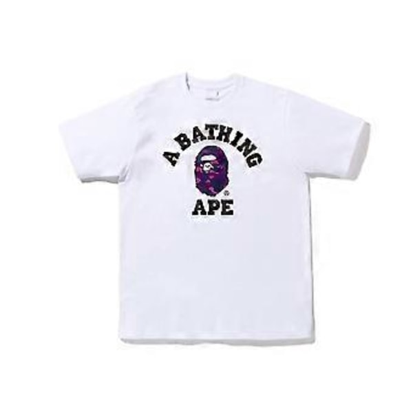 2023 Japansk T-skjorte For Menn Aasual Bokstavtrykk Rund Hals Kortarmet Bapes T-skjorter Kort Erme Bomull Unisex T-skjorte (XXXL 7)