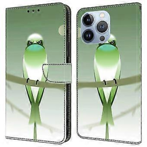 För iPhone 16 Pro Max Skal PU Läder Plånbok Flipfodral med Ställfunktion (Stil B)
