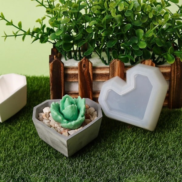 DIY silikonbetong blomkruka mögel för växtdekor suckulent p