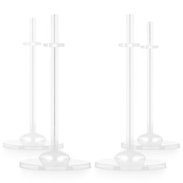 4 st Dockor Stativ Klar Dockor Stöd Stativ Actionfigur Hållare Stativ Display Rack Transparent Modeller Visa Stativ