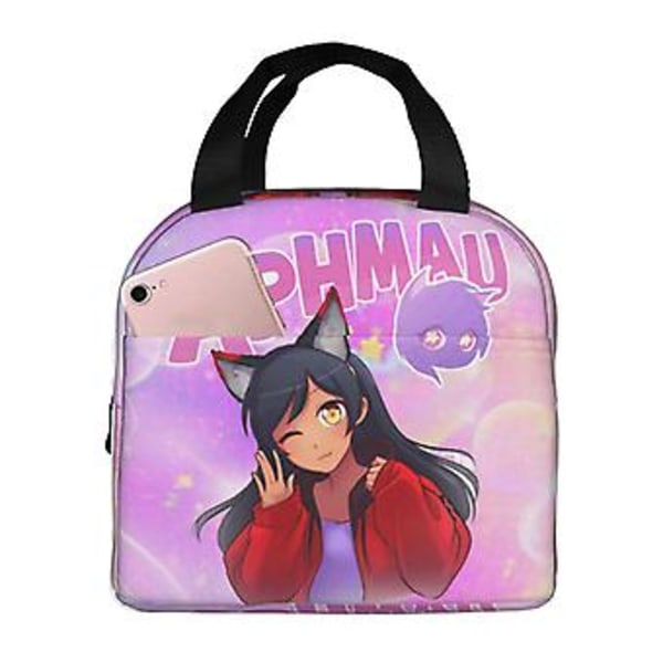 Aphmau Lunch Bag Waterproof Insulated Lunch Box Reusable Bento Bag For Office Work School Picnic Beach Workout-UCBD723{jkw} ( )