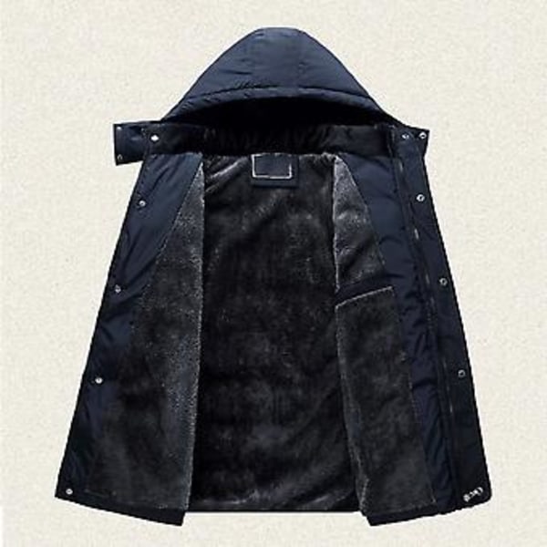 Miesten Huppari Takki Puuvilla Vuorattu Pehmeä Vuori Yksivärinen Tuulenpitävä Pluskoko Kylmäsuojaava Huppu Takki Ulkovaatteet Streetwear (XL Violetti)