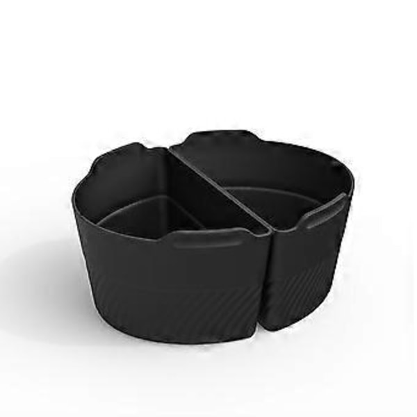 Non-stick gryde med nem rengøring silikone indvendig foring (grå sort)