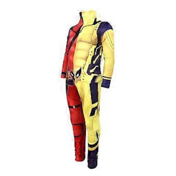 Deadpool & Wolverine Cosplay Kroppsdräkt Halloween Kostym Party Maskerad Jumpsuit för Vuxna (180)