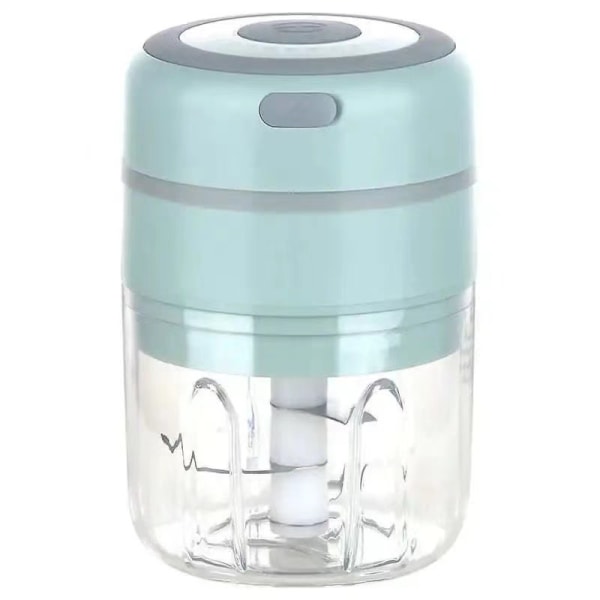 Mini elektrisk hakker, trådløs elektrisk hvidløgspresser, hvidløgsekstraktor 250ML lille blender-multi USB-opladningsfødevareprocessor med 3 blade