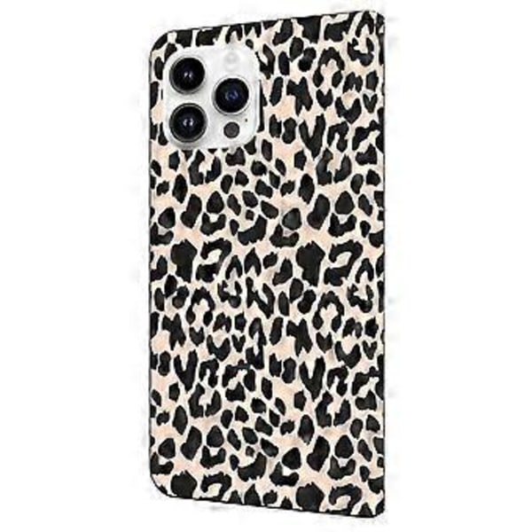 Skal till iPhone 16 Pro Mönstertryckt Skyddande Fodral TPU+PU Läder Flip Telefonfodral (Stil A)
