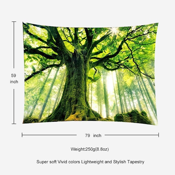 Forest Tapestry Nature Tree Tapestries, Extra Large Oversized Ta