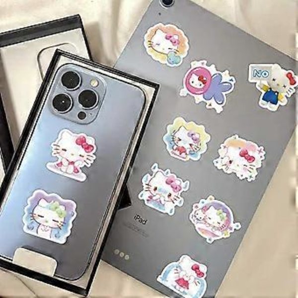 120 stk Søde Anime Stickers, PVC Vandtætte Solsikre Stickers til Telefon, Laptop, Flasker, Skateboard, Computer, Telefon, Anime Sticker Pakke, Gaver til Tegneserie