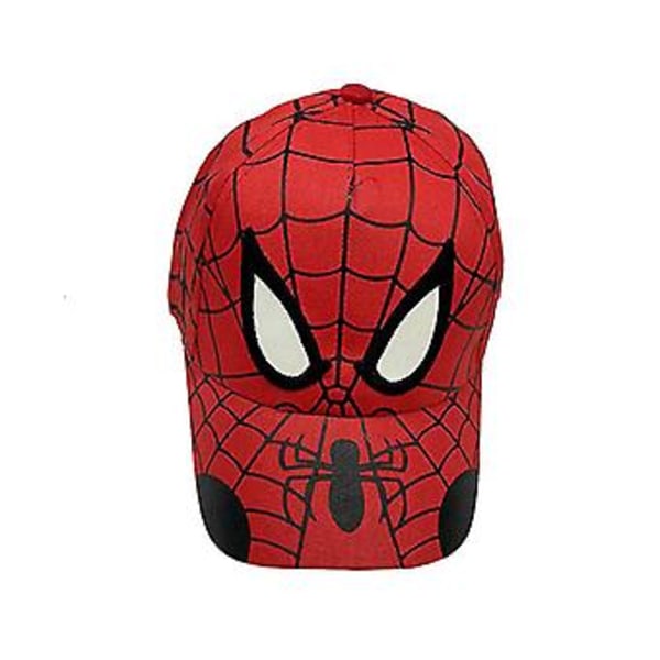 Jente Gutter Marvel Spiderman Mesh Baseball Cap Justerbar Hip Hop Trucker Hat Barn (Rød)