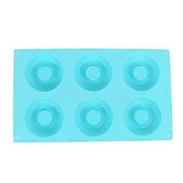 6 Håls Silikonmunkform Bakform Non-stick Kak Choklad Bakverk Form DIY Verktyg