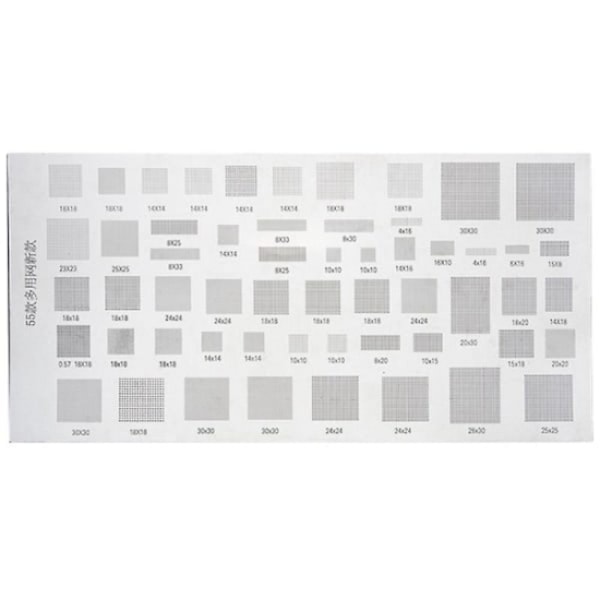 4 stk. Universal Bga Stencil til Mtk Msm Ipad Cpu Ram Pm Power Ic R