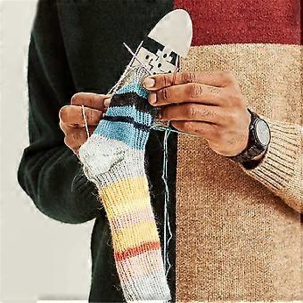 Sock Blockers, Träfibrer Justerbar Storlek Strumpsträckare Stickblockers Roliga DIY Stickmodellverktyg för Stickgarn Hantverk