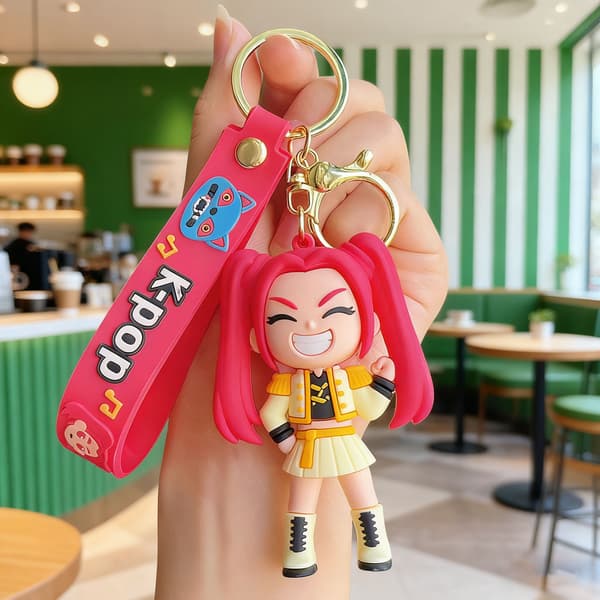 KPOP Demon Hunter Dolls Nøgleringe, Tasker og Små Tilbehør