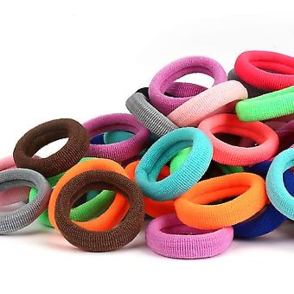 Baby Hårstrikk, Bomulls Hårstrikk For Småjenter Og Barn, Sømløse Hårbånd, Elastiske Hestehaleholdere
