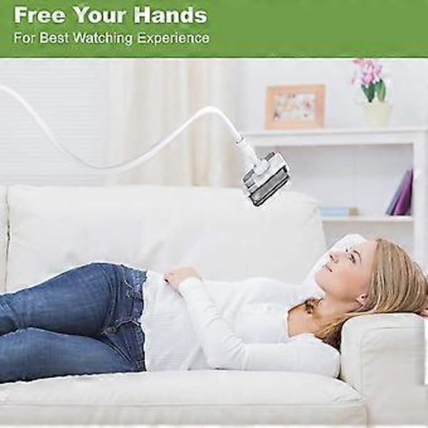 Tablettställ, Monteringshållare med Klämma Flexibel Lång Arm Svanhals