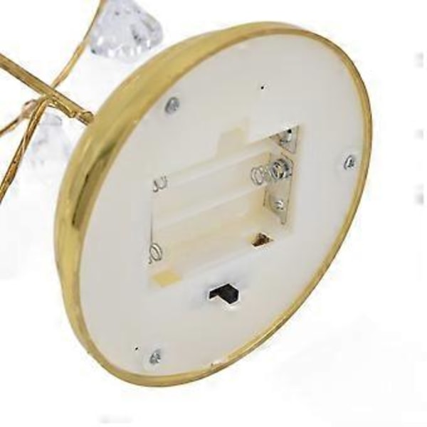 Juletre Krystall Bordlampe LED Juletre Bordlampe for Soverom Baderom Trapp Varm Gull