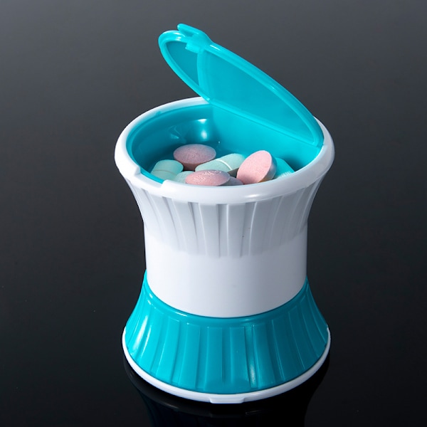 Pilleknuser, kutter, splitter, kvern - Pilleknuser pulverisator - Tablettkutter med liten pilleboksbeholder - Pillebryter, skiver, hakkesplitter