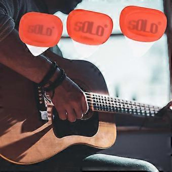 3st Professionella Gitarrplektrum Silikon för Elgitarr Banjo