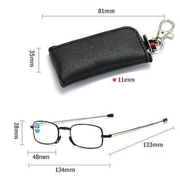 Unisex Foldable Anti-blue Lukulasit Lahjaksi (300 Astetta Musta)