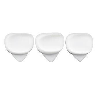 3 Gitarrplektrum Tumfingerplektrum 0.6/0.96/1.2mm för Bas Akustisk Gitarr (Vit)