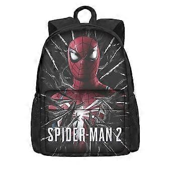 Spider-Man 2 Tryckt Student Skolväska Polyester Tecknad Barnryggsäck (Stil 02)