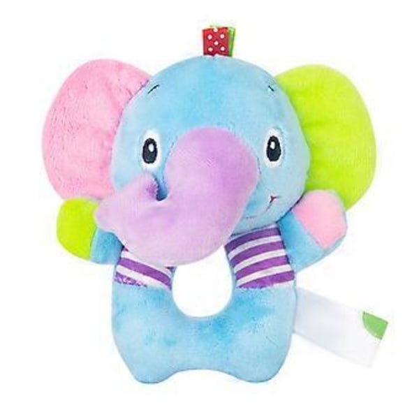 2 st Baby lugnande leksak djurfigur skallra docka bomull sensorisk handskak leksaker för present ( )