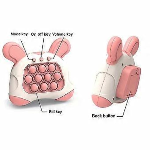 Tryck Bubblor Spelkonsol Press Spelmaskin Pop It Konsol Pusselspel Sensoriska Fidget Leksaker Stresslindrande Gåvor Flerfärgad Valfri (Rosa)