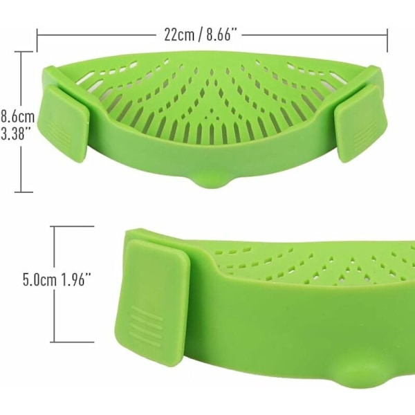 Grøn silikone clips-on pastasi