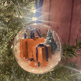 1 stk Julekuler til Juletrepynt Mini Expressbokspakke Ornament (P2)
