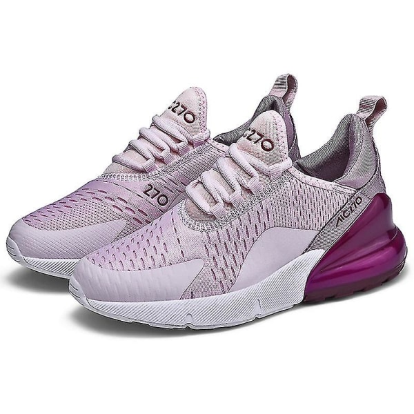 Mens Air Sports Running Shoes Breathable Sneakers Universal All Year Women Shoes Max 270 Purple Purple 40