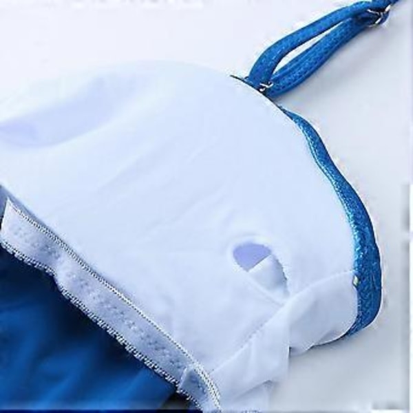 Enfärgad baddräkt för damer, vadderad cami-topp + shorts, tankini-set, baddräkt, badkläder, flera färger valfritt (M Blå)