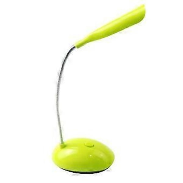 Foldbar LED Skrivebordslampe Dæmpbar Touch Bordlampe 4.5v AAA Batteri Børn Studerende Læse Øjenbeskyttelse Bærbar Lampe (Gul)