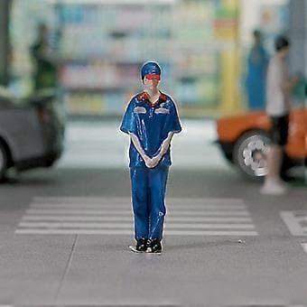 5 stk. Simulation 1/64 Tankstation Figur Dukke Layout Model