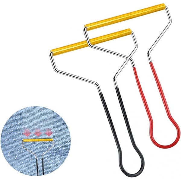 Ludd shaver, tygshaver luddborttagare, 2 st tröjkam, uppgraderad magnesiumlegering shaver, återanvändbar dubbelsidig reseborste