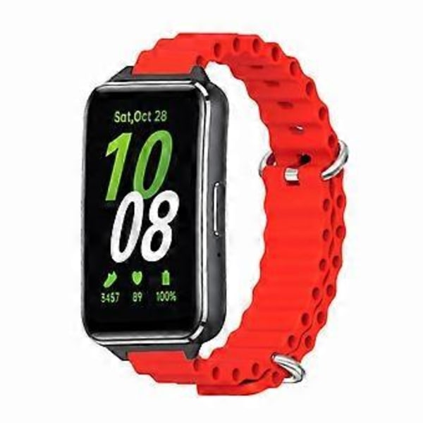 Samsung Galaxy Fit3 -rannekkeen korvaava pudotuskestävä silikoninen kellon ranneke (Tyyli E)