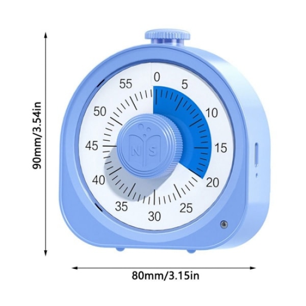 Blå visuell timer Timer Klocka Blå