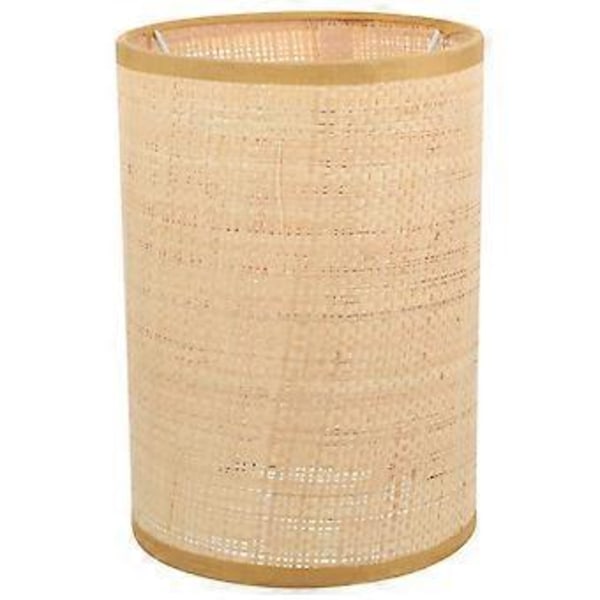 Vävd Lampskärm Dekorativ Rattan Lampskärm för E27/E14 Bordlampor Golvlampor